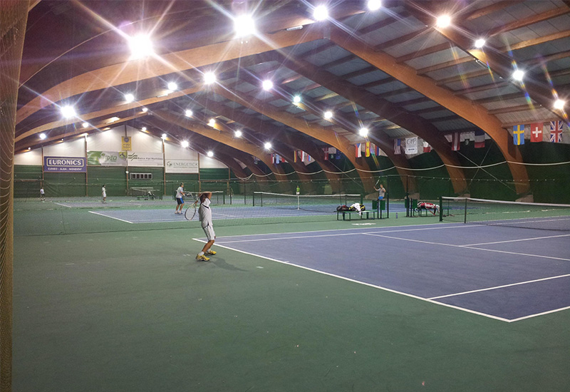 XJ-HBS High Bay in Tennis Court, Italy