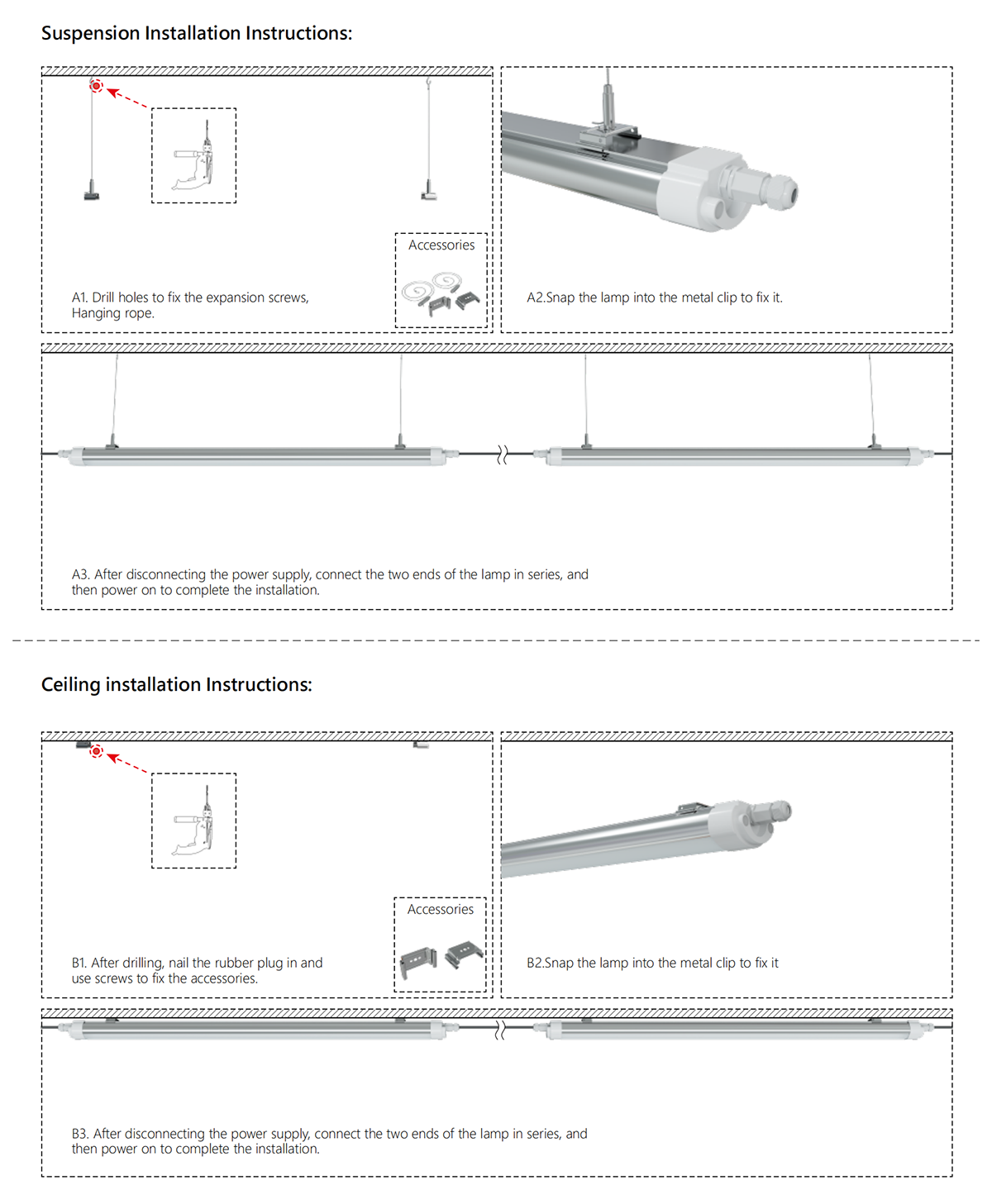 TPB SERIES LED Tri-proof lamp SPEC