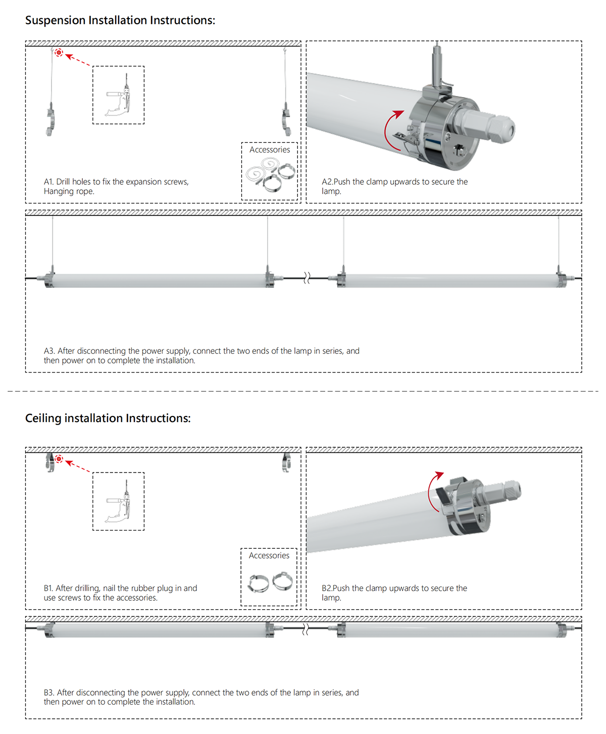 TPO SERIES LED Tri-proof lamp SPEC