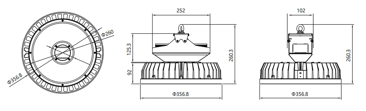 HBK(Ultua) SERIES_SEEKING LED-LIGHTING LIMITED Dimension